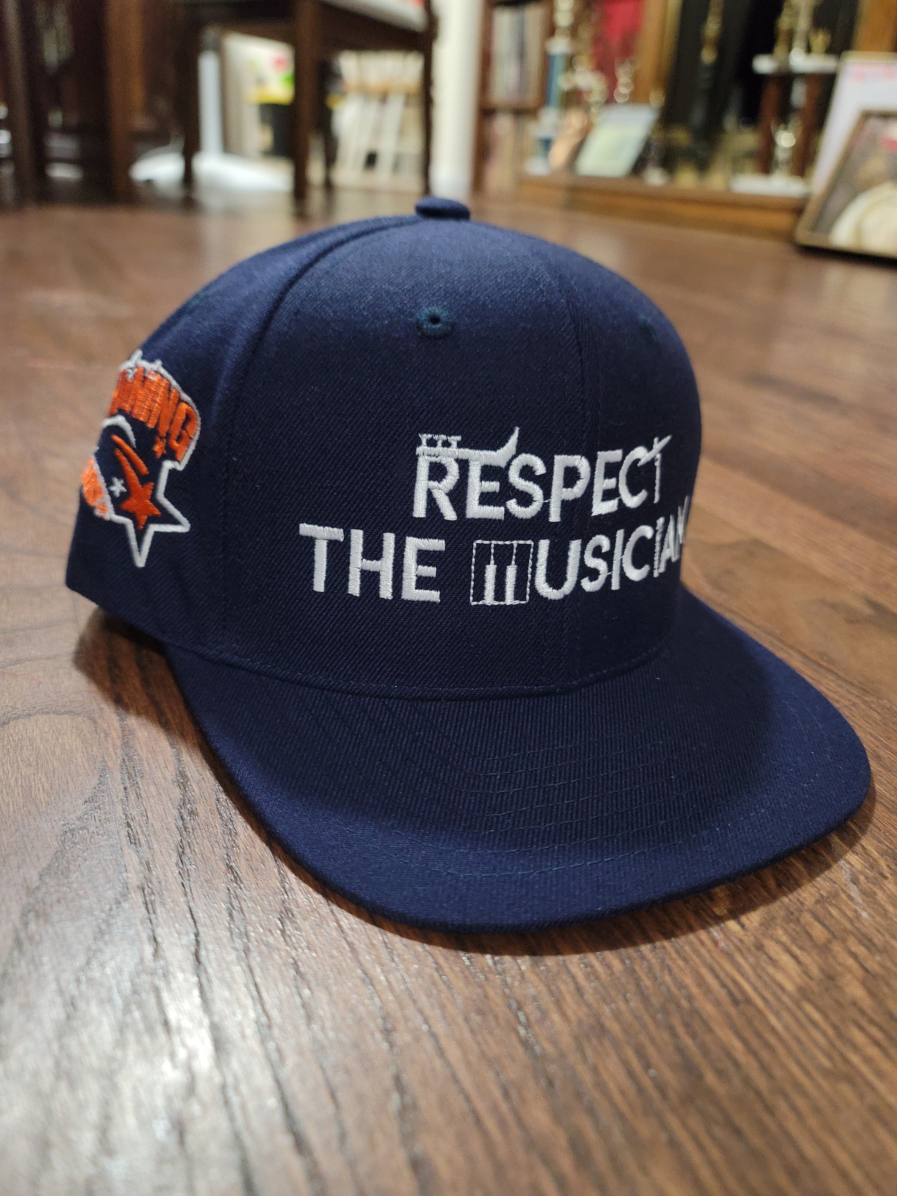 Respect The Musician Navy Blue Snapback (White Letters) – SXNTYLR