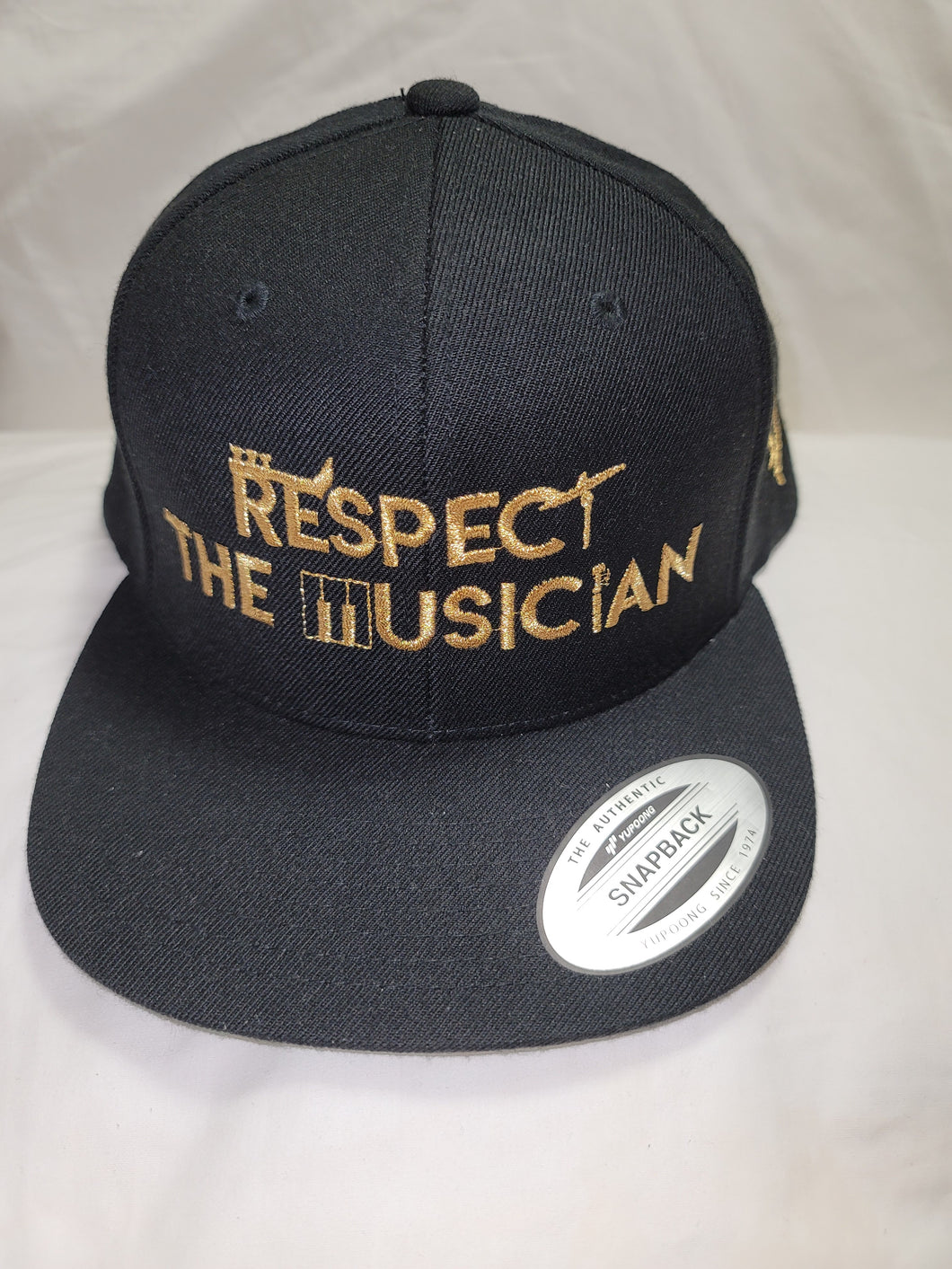 Respect The Musician Snapback - Gold Letters